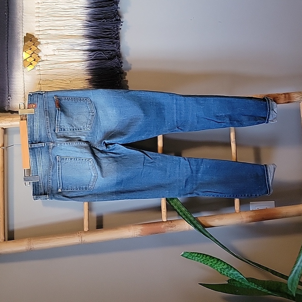 7 For All Mankind Distressed THE SKINNY Jeans - Picture 5 of 9